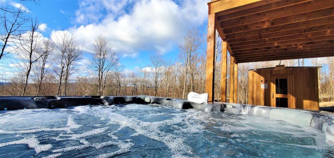 Villa Chalet Serenity - Mont Tremblant Ski - Spa Sauna Wifi Tv Privet Chic Modern House à La Conception Extérieur photo